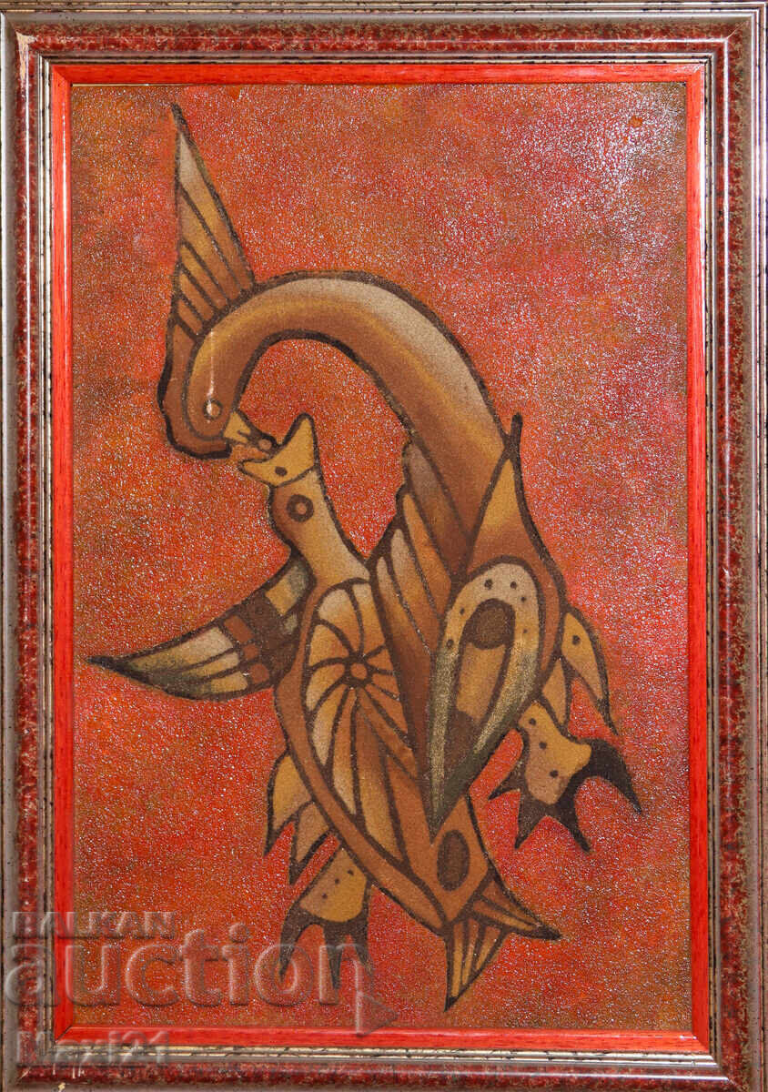 Абстрактна картина птици