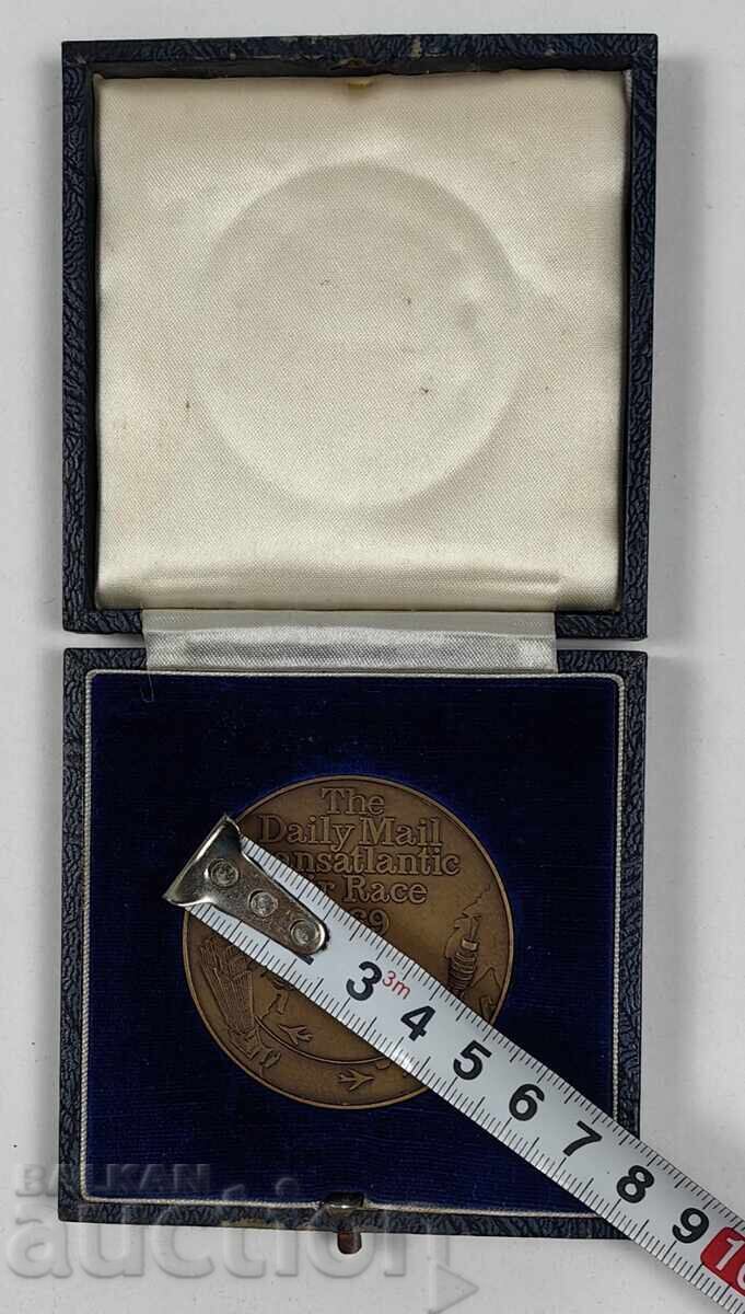 1969 RARE PLAQUE TRANSATLANTIC NEWSPAPER RACE - 7