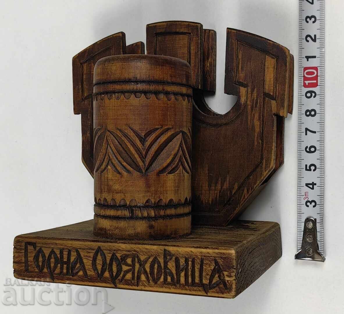 СОЦ ДЪРВЕН САЛФЕТНИК 1300 ГОДИНИ БЪЛГАРИЯ 681 1981 НРБ с цена 45.00 лв. | € 23.01