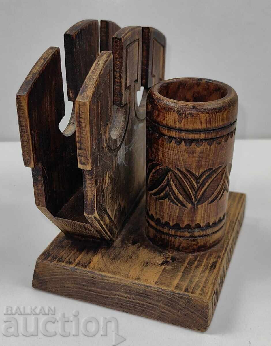 СОЦ ДЪРВЕН САЛФЕТНИК 1300 ГОДИНИ БЪЛГАРИЯ 681 1981 НРБ