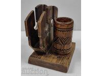 SUPORT DE ȘERVEȚELE DIN LEMN SOCIALIST 1300 ANI BULGARIA 681 1981 R.P.B