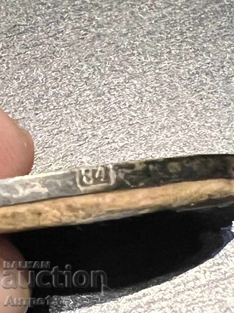 Ρωσική μικρή εικόνα 84 ασήμι 4,5 x 3,5 εκ - 7 Ρωσική μικρή εικόνα 84 ασήμι 4,5 x 3,5 εκ - 7