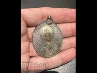 Ρωσική μικρή εικόνα 84 ασήμι 4,5 x 3,5 εκ