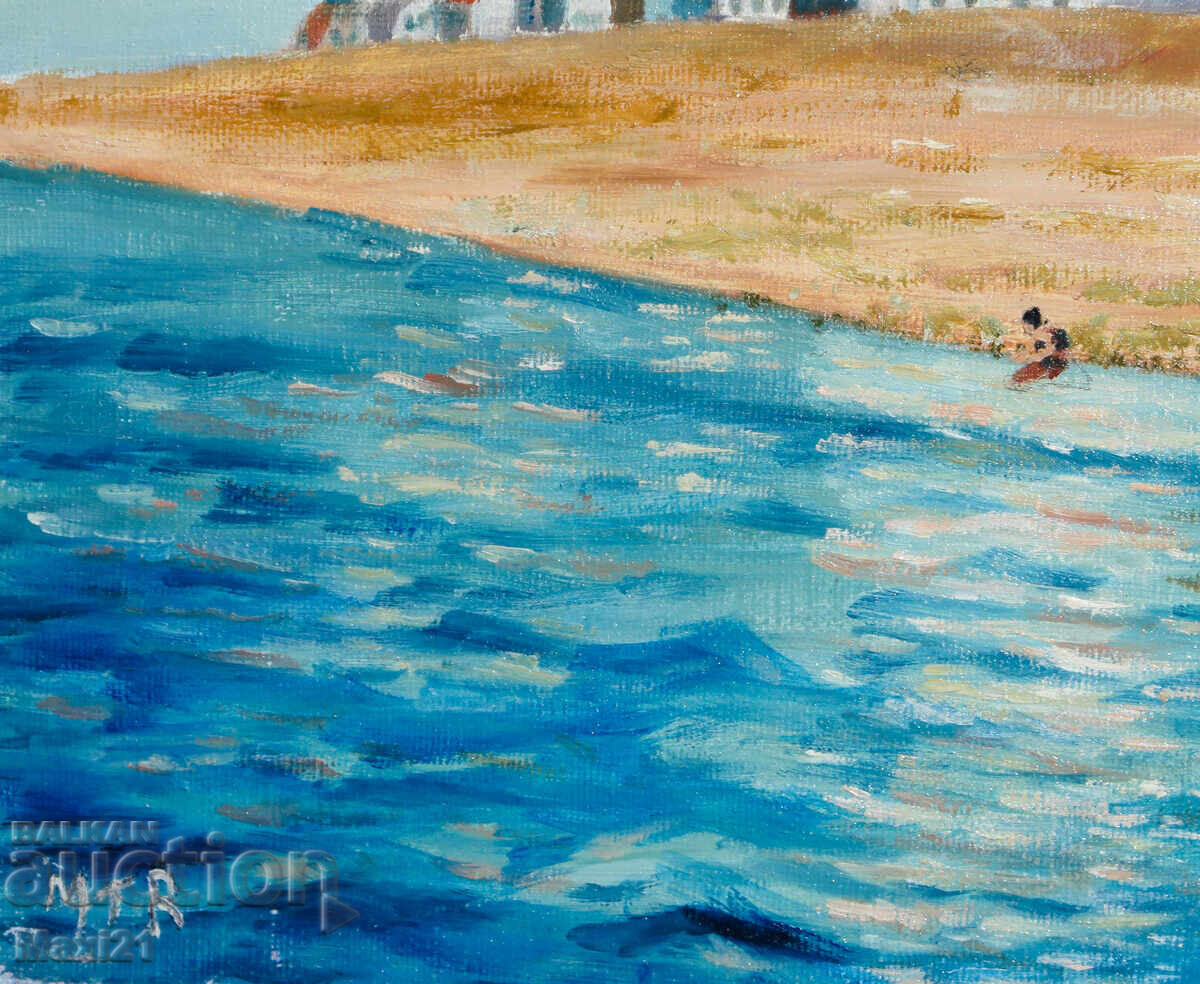 Seascape painting oil paints - 5