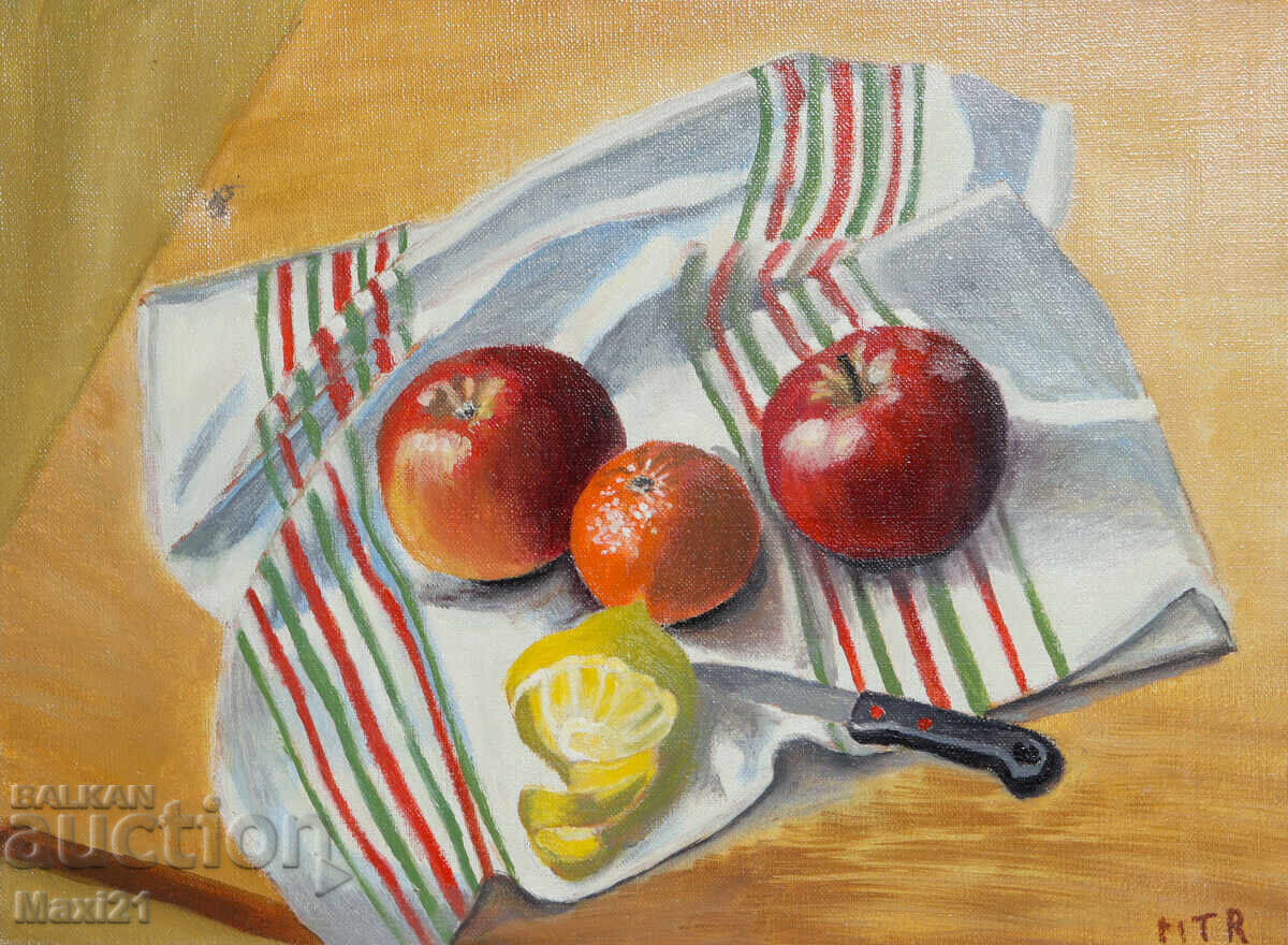 Δημοπρασία Νεκρή φύση με φρούτα, ελαιογραφία Δημοπρασία Νεκρή φύση με φρούτα, ελαιογραφία