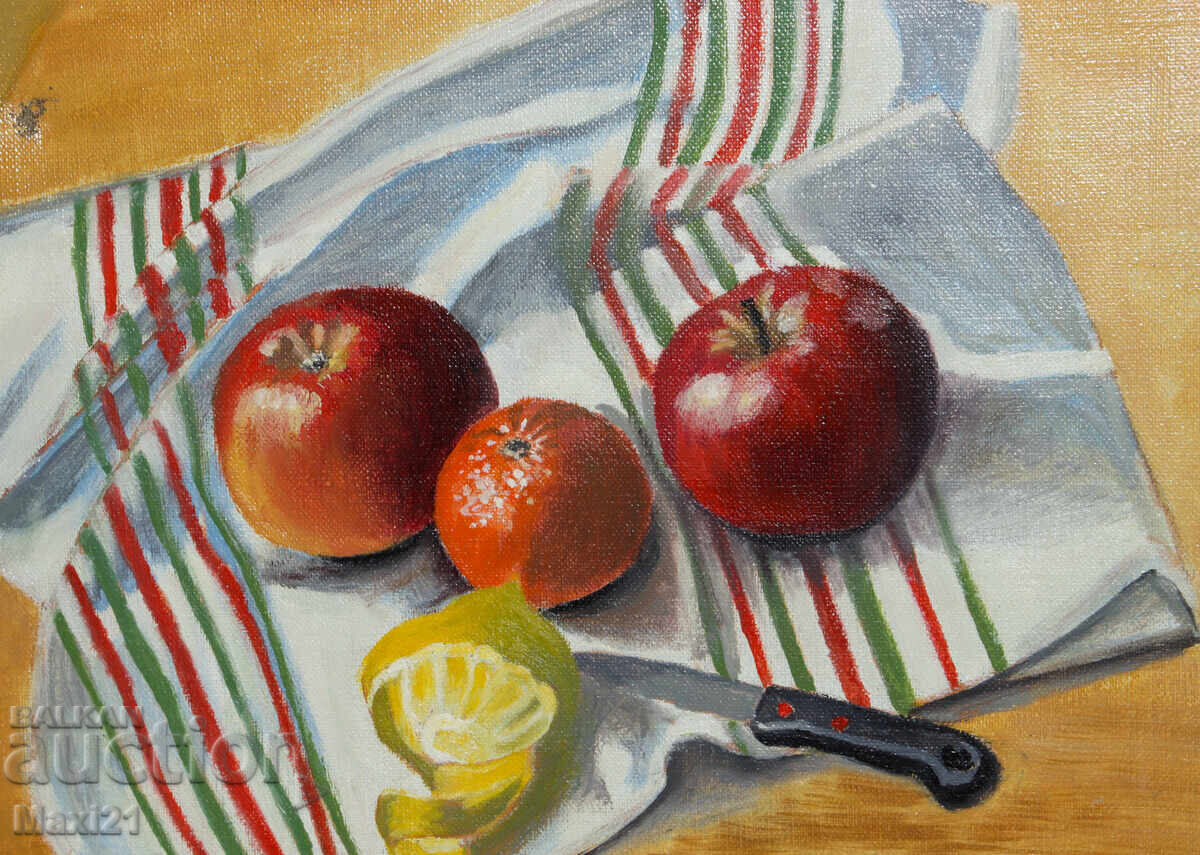Νεκρή φύση με φρούτα, ελαιογραφία - 6 Νεκρή φύση με φρούτα, ελαιογραφία - 6