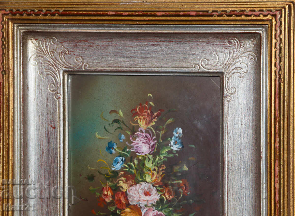 Livrarea Frumoasă pictură natură statică cu flori guașă