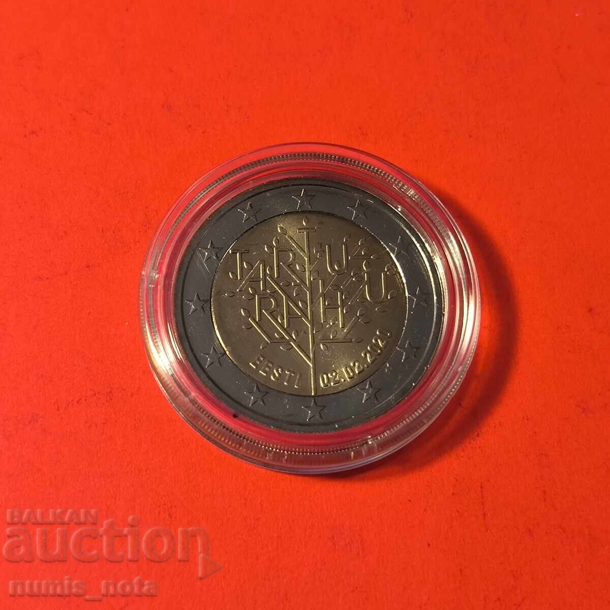 Εσθονία 2 ευρώ 2020 100 χρόνια από τη Συνθήκη του Τάρτου