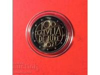 Λετονία 2 ευρώ 2021 100 γρ. αναγνώριση της Δημοκρατίας