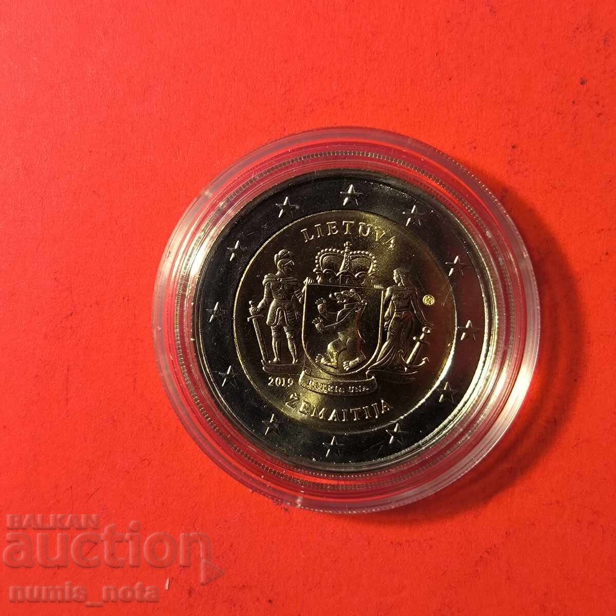 Литва 2 евро 2019 Литовски етнографски райони - Жемайтия Литва 2 евро 2019 Литовски етнографски райони - Жемайтия