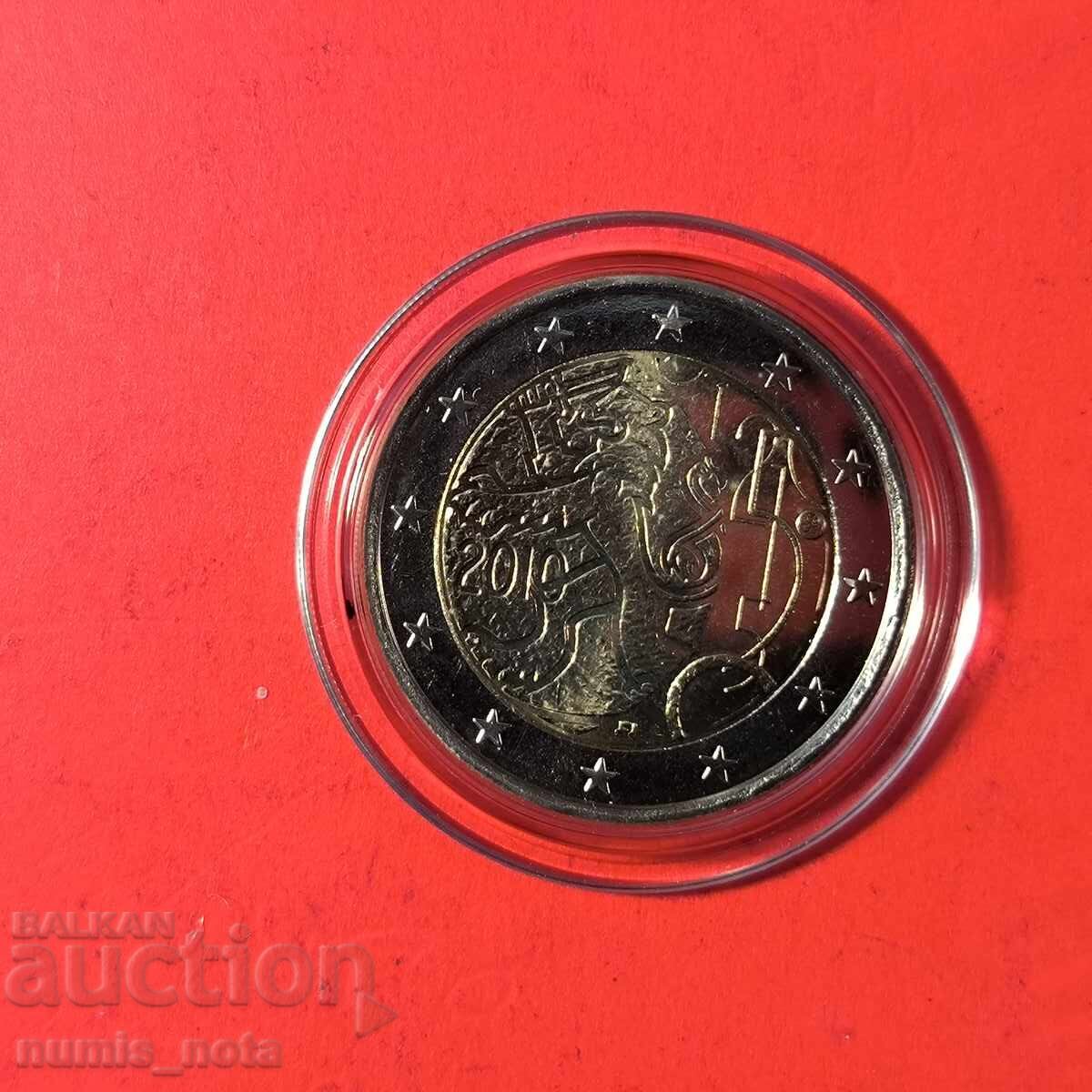 Финландия 2 евро 2010 право да емитира банкноти и монети