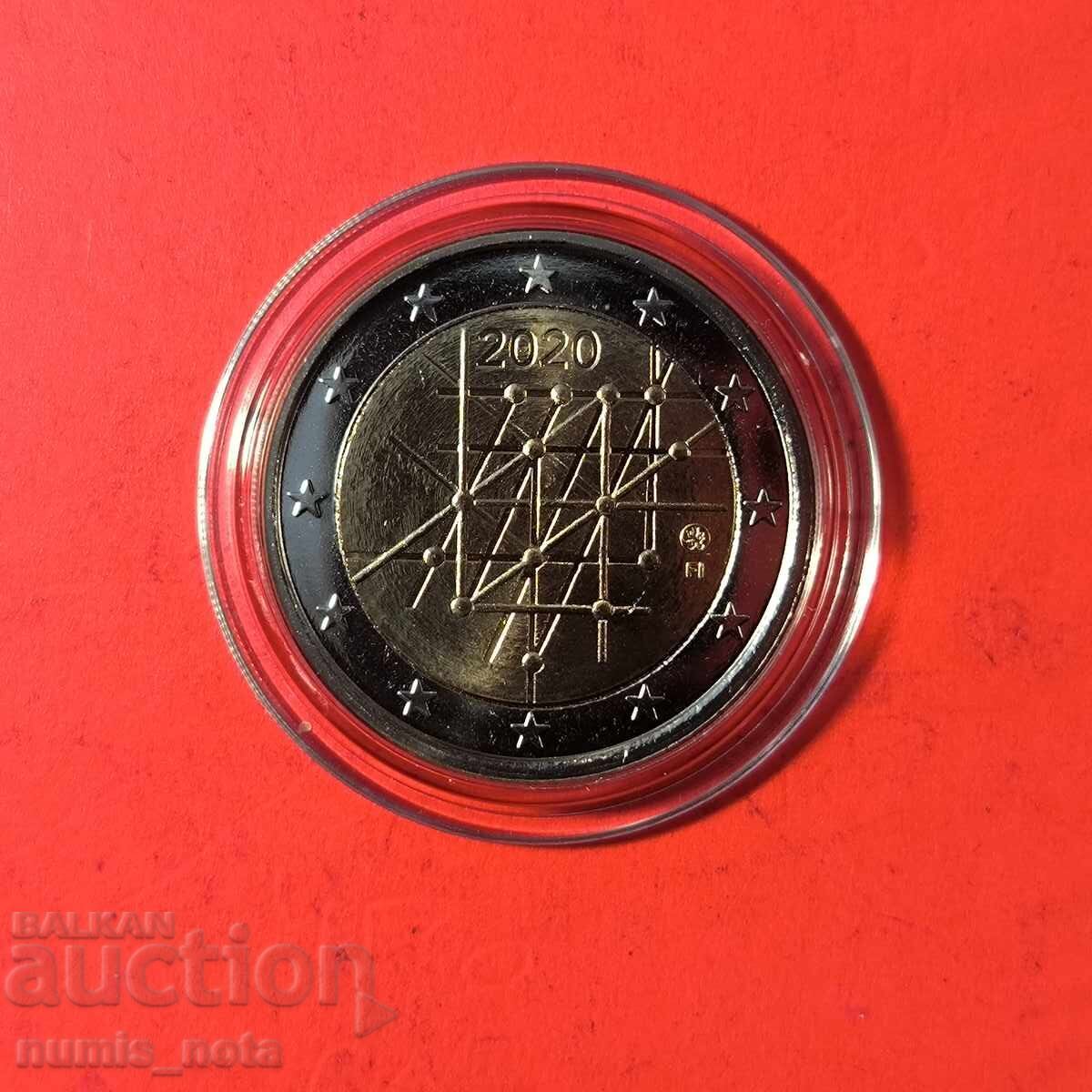 Финландия 2 евро 2020 100 г. университета в Турку Финландия 2 евро 2020 100 г. университета в Турку