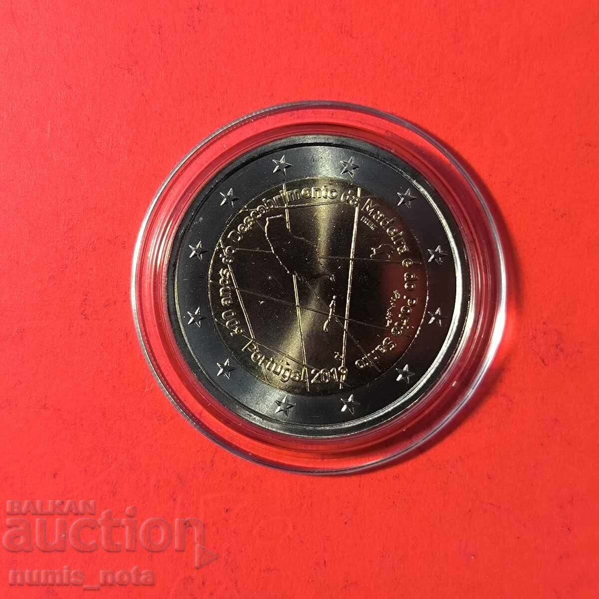 Portugalia 2 euro 2019 600 g. Madeira și Porto Santo