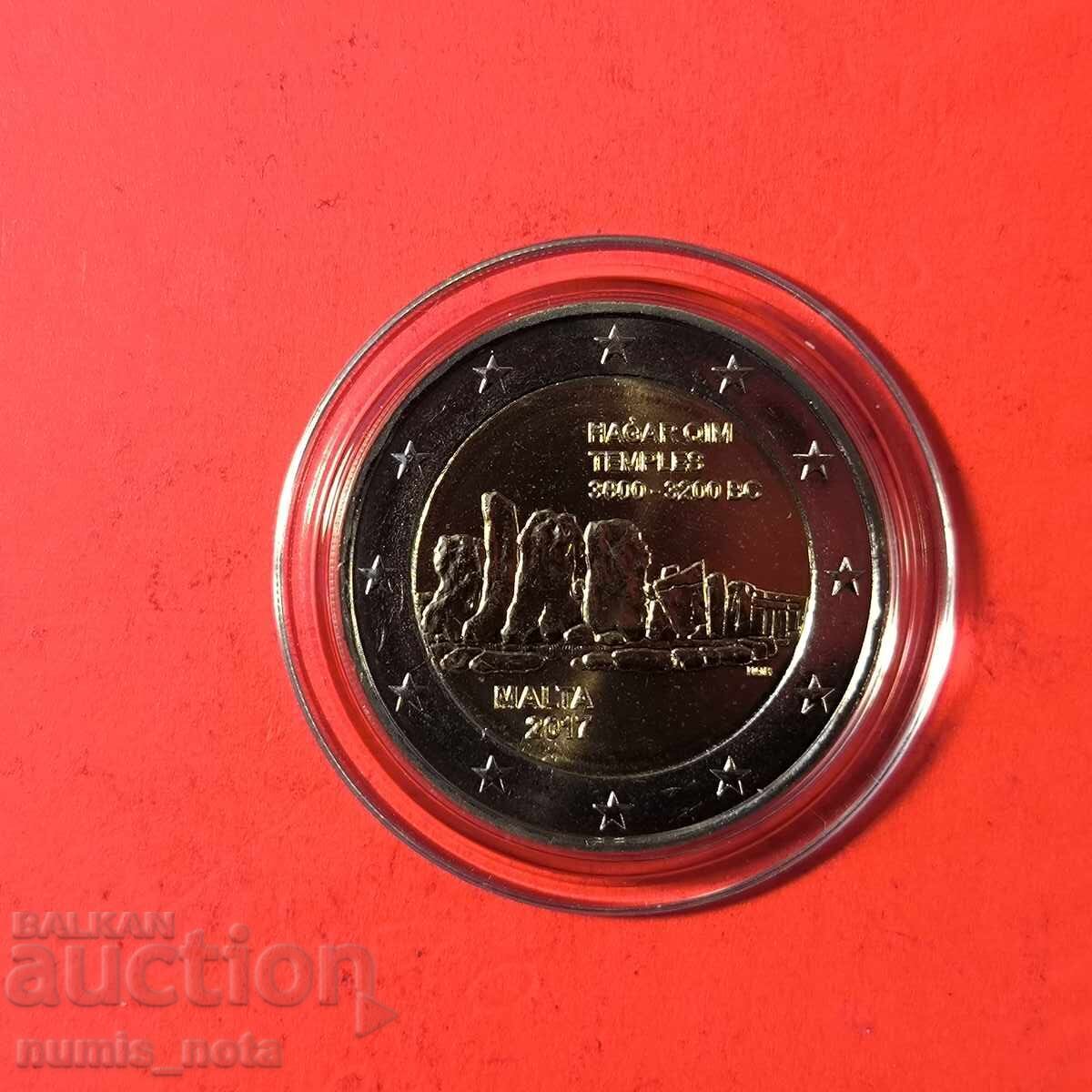 Malta 2 euro 2017 locuri istorice - Ħaġar Qim Malta 2 euro 2017 locuri istorice - Ħaġar Qim