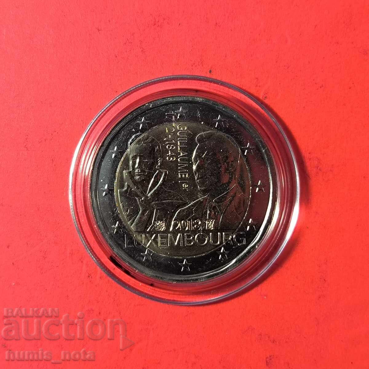 Luxembourg 2 Euro 2018 175th Anniversary of the Death of William I Luxembourg 2 Euro 2018 175th Anniversary of the Death of William I