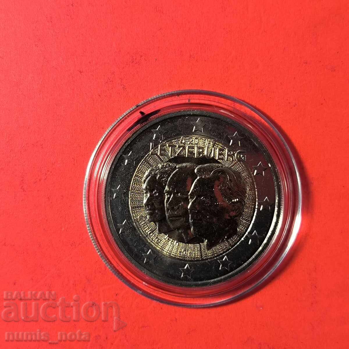 Люксембург 2 евро 2011 50 г. Назначаване на Жан Люксембург 2 евро 2011 50 г. Назначаване на Жан