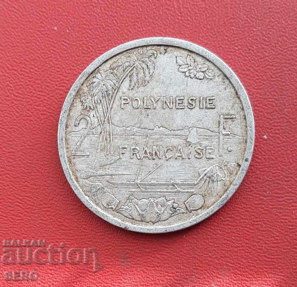 French Polynesia - 2 Francs 1983 with price 2.01 BGN | € 1.03 French Polynesia - 2 Francs 1983 with price 2.01 BGN | € 1.03