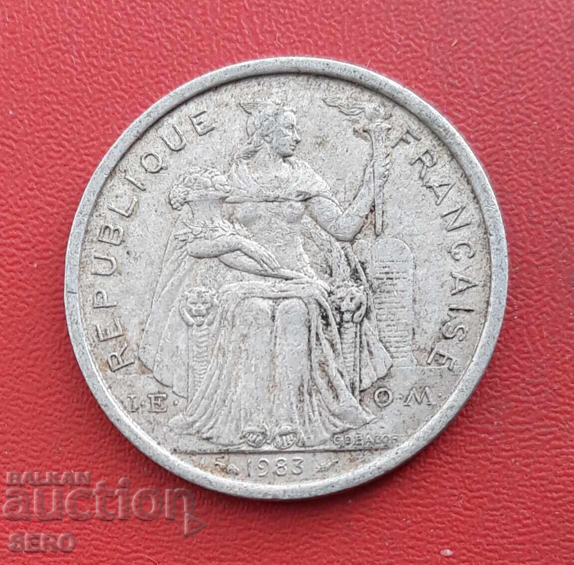 French Polynesia - 2 Francs 1983 French Polynesia - 2 Francs 1983