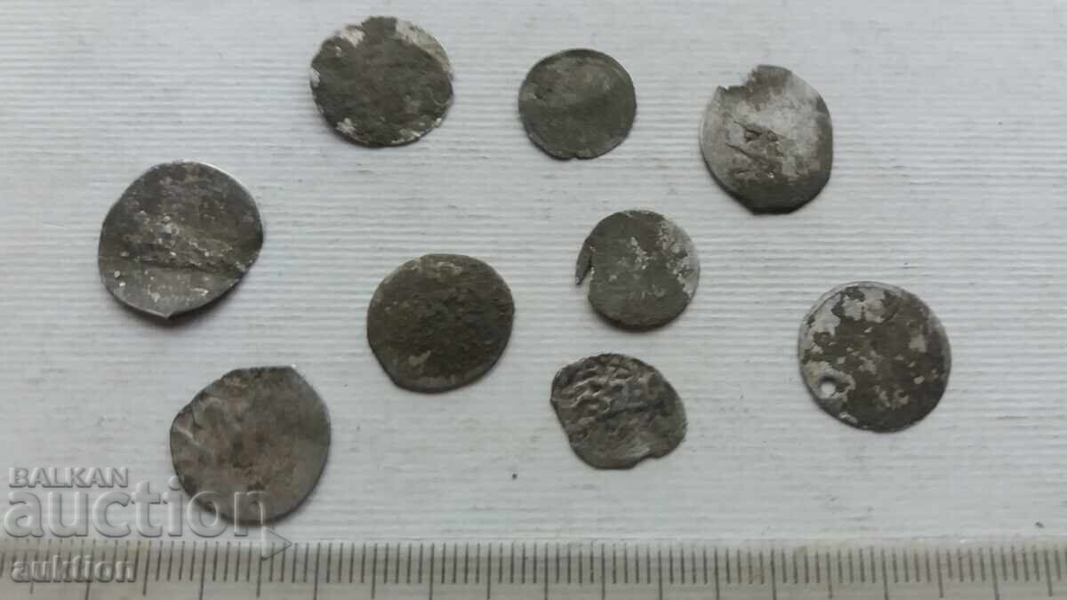 LOT OF 9 OTTOMAN SILVER AKÇES WITHOUT HOLE - 5