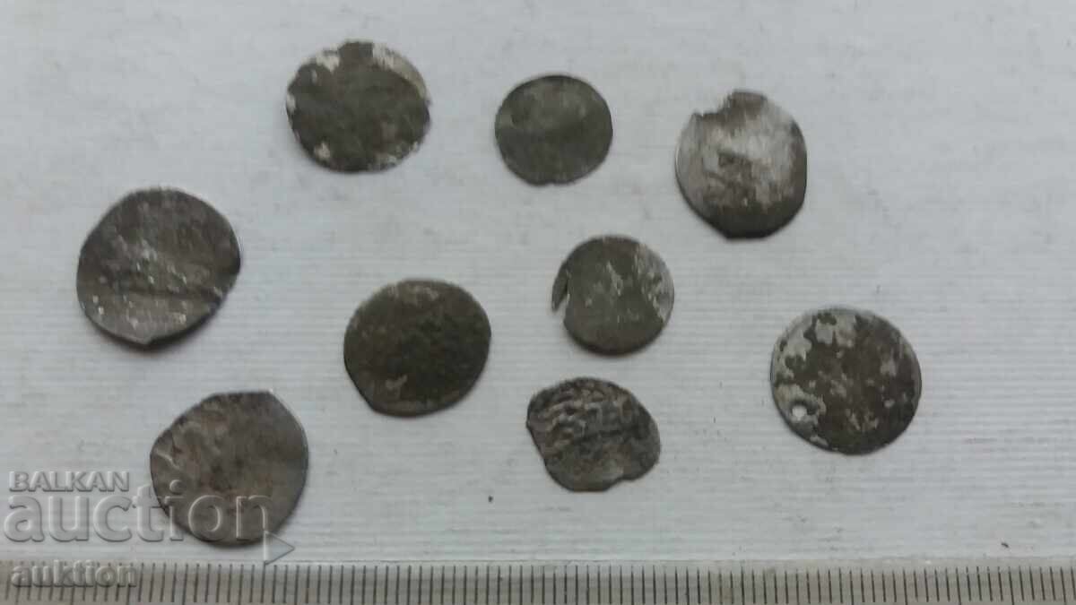LOT OF 9 OTTOMAN SILVER AKÇES WITHOUT HOLE - 7
