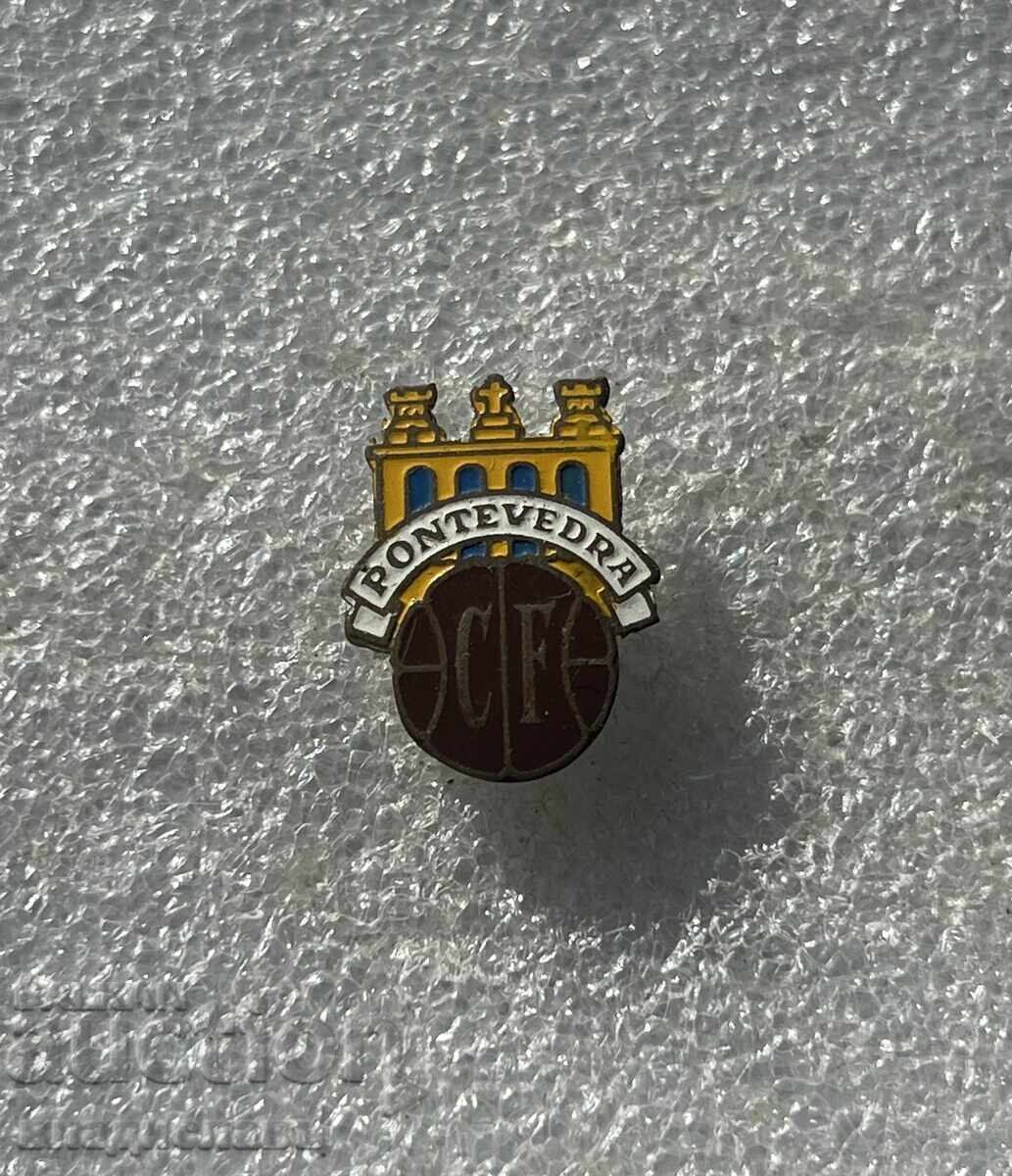 Spania - insignă veche de fotbal PONTEVEDRA Spania - insignă veche de fotbal PONTEVEDRA