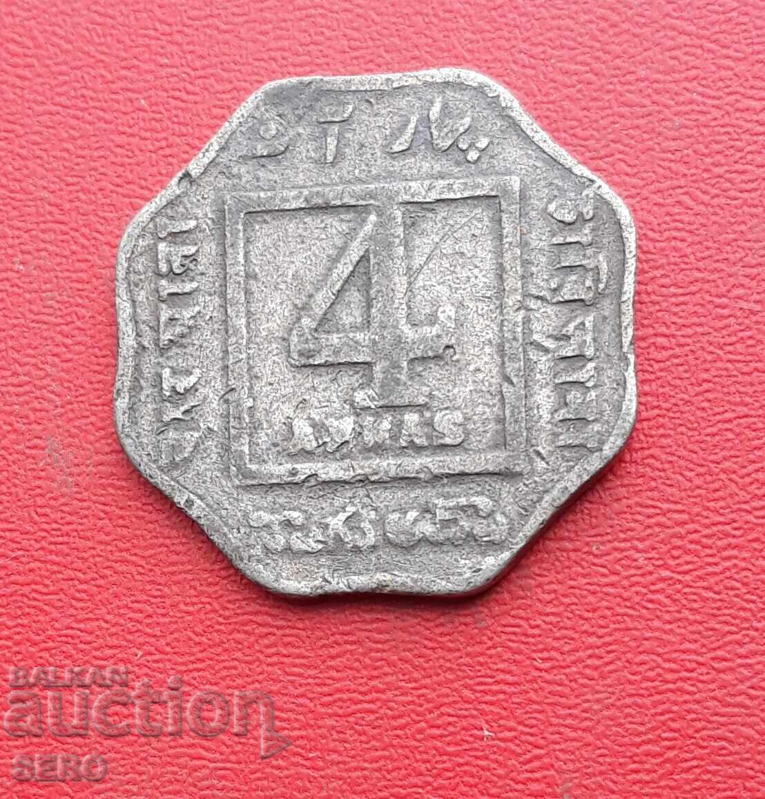 Ινδία - 4 Άννα 1919 Ινδία - 4 Άννα 1919