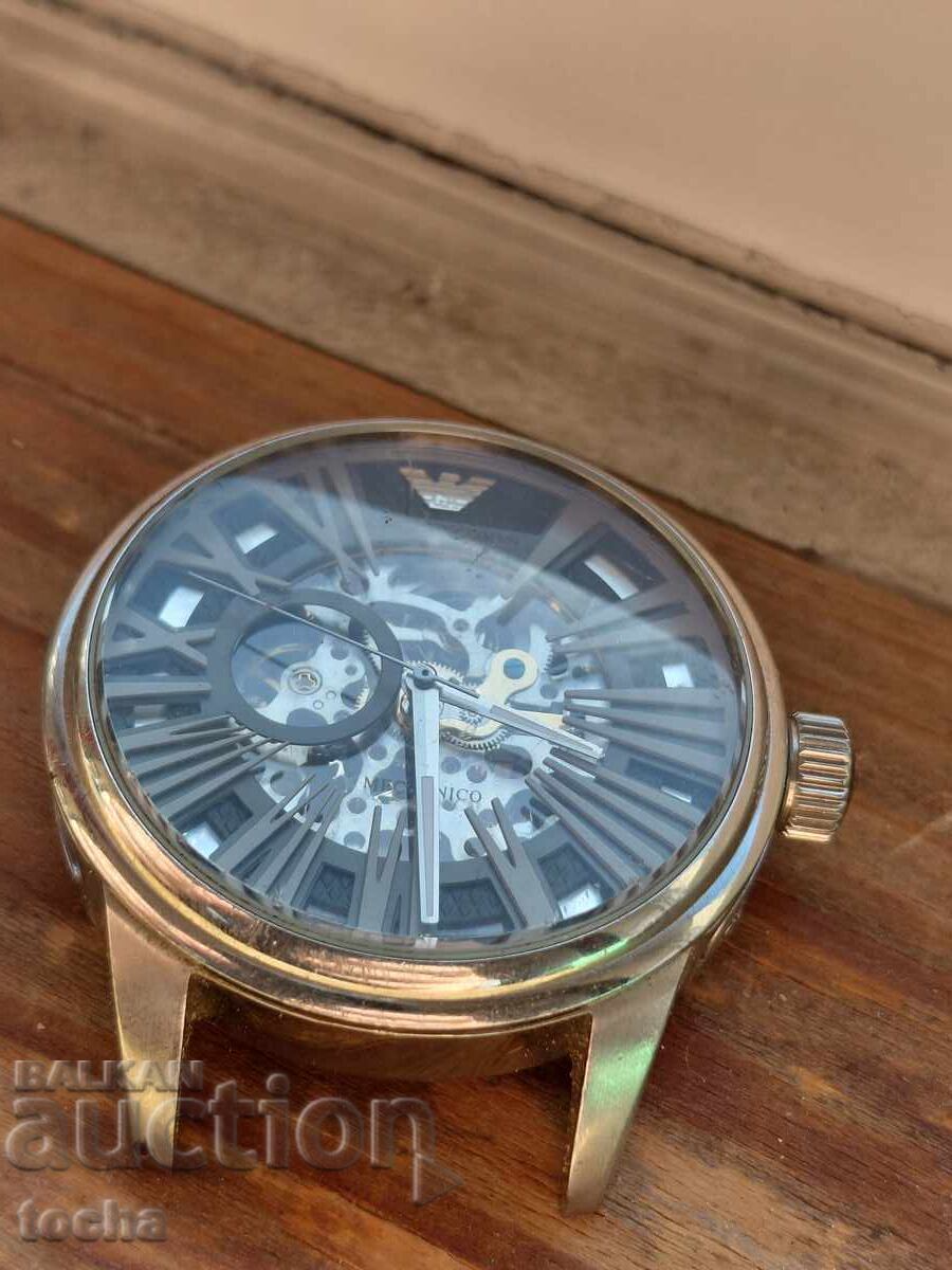 Emporio Armani, Mechanical Skeleton. BZC with price 5.55 BGN | € 2.84 Emporio Armani, Mechanical Skeleton. BZC with price 5.55 BGN | € 2.84