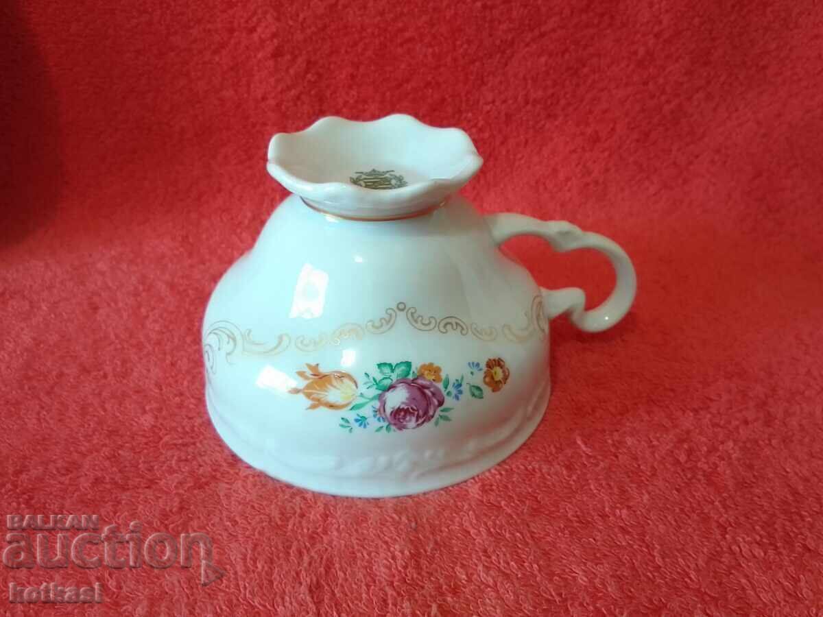 Vintage three-piece WEIMAR gold-plated set - cup, 2 plates Germany GDR - 6