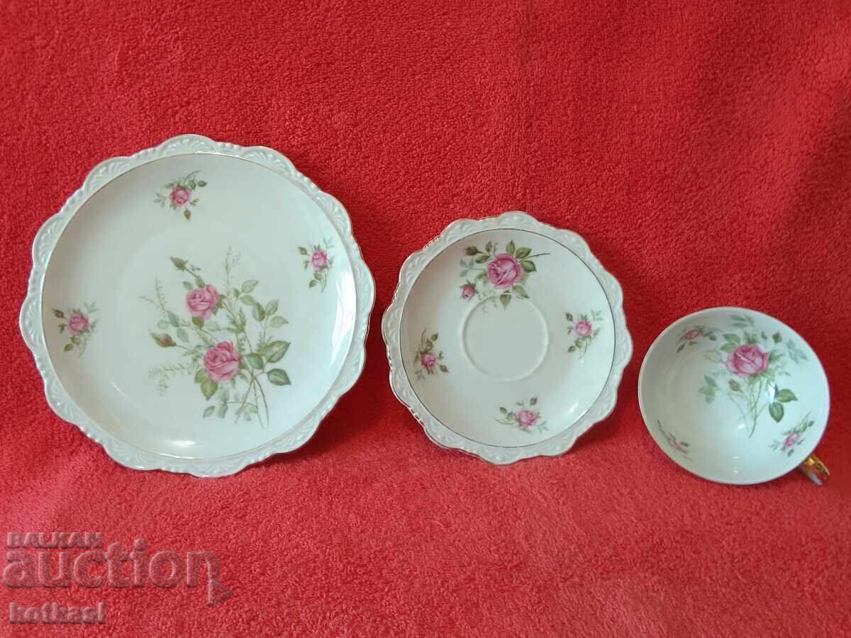 Reichenbach R Star Triple Set - Cup, 2 Plates Germany Gold Plated with price € 18.50 | 36.18 BGN