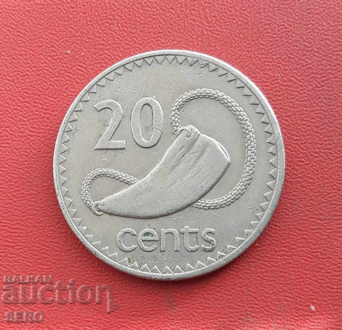 Fiji Island - 20 Cent 1987 - Small Mintage and Rare Fiji Island - 20 Cent 1987 - Small Mintage and Rare