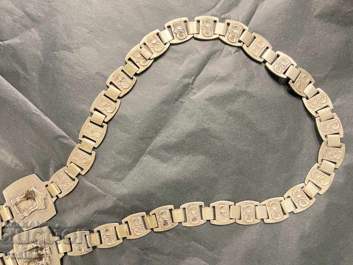 1980 Cetățean de Onoare Stara Zagora Colier Medalie Ordin Semn - 6