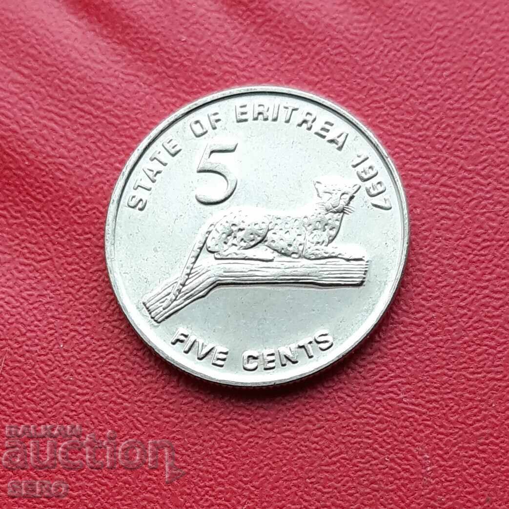 Eritrea-5 cents 1997 Eritrea-5 cents 1997