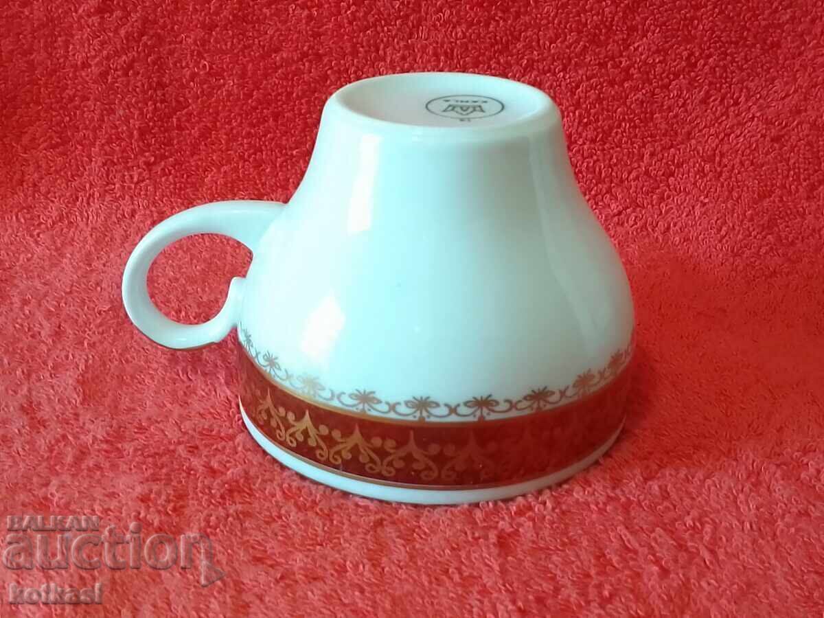 Σετ τριών τεμαχίων αντίκα: φλιτζάνι, 2 πιάτα, επιχρυσωμένο, Γερμανία KAHLA - 6