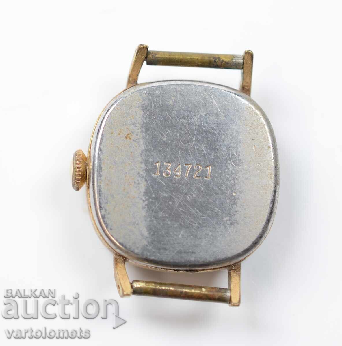 Auction Women's watch ZARYA USSR with gold plating - works Auction Women's watch ZARYA USSR with gold plating - works