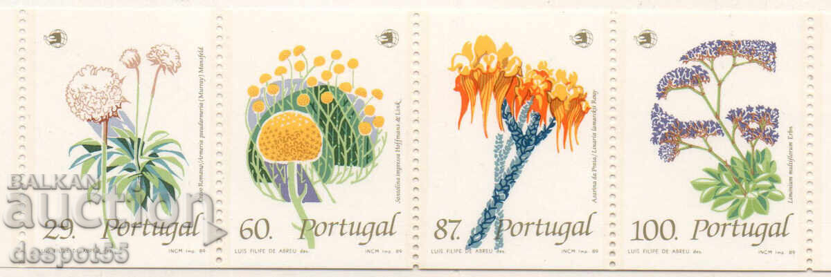 1989. Portugalia. Flori sălbatice. Strip