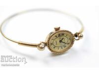 Women's bracelet watch CHAIKA USSR with gold plating - working