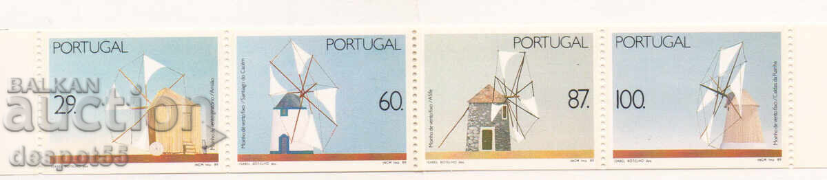 1989. Portugalia. Morile de vânt. Strip 1989. Portugalia. Morile de vânt. Strip