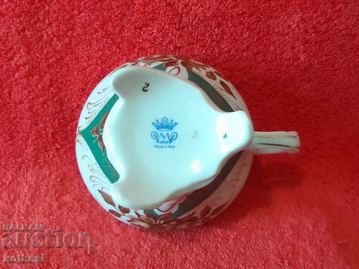 Παλιό σετ τριών τεμαχίων PMP φλιτζάνι, 2 πιάτα, επιχρύσωση GDR GDR - 5