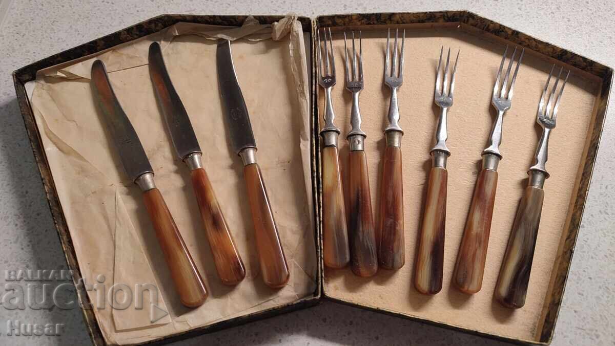 Solingen Two Little Storks. Knife and Fork - 7