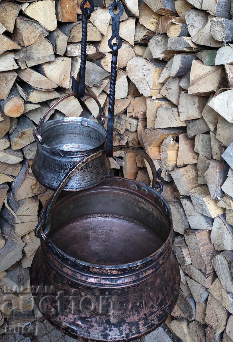 2 τμχ. ΠΟΛΥ ΠΑΛΙΑ ΧΑΛΚΙΝΑ ΛΕΒΗΤΑ ΚΑΙ ΣΙΔΕΡΕΝΙΑ ΑΛΥΣΙΔΑ ΓΙΑ ΤΖΑΚΙ με τιμή 450.00 BGN | € 230.08