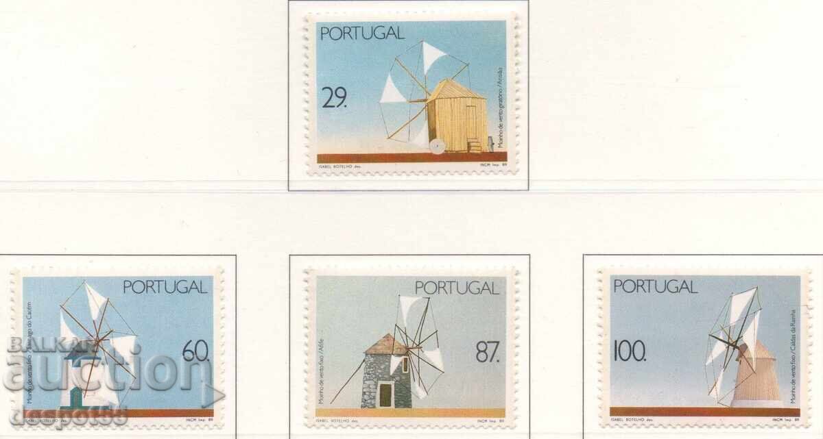 1989. Португалия. Вятърни мелници. 1989. Португалия. Вятърни мелници.