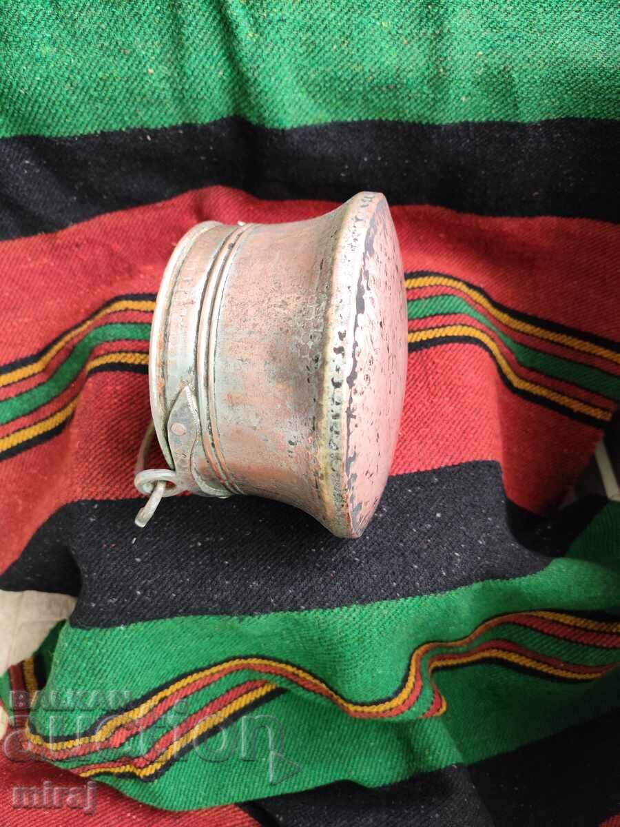 СТАРО РЪЧНО КОВАНО МЕДНО КОТЛЕ, МЕНЧЕ - 6