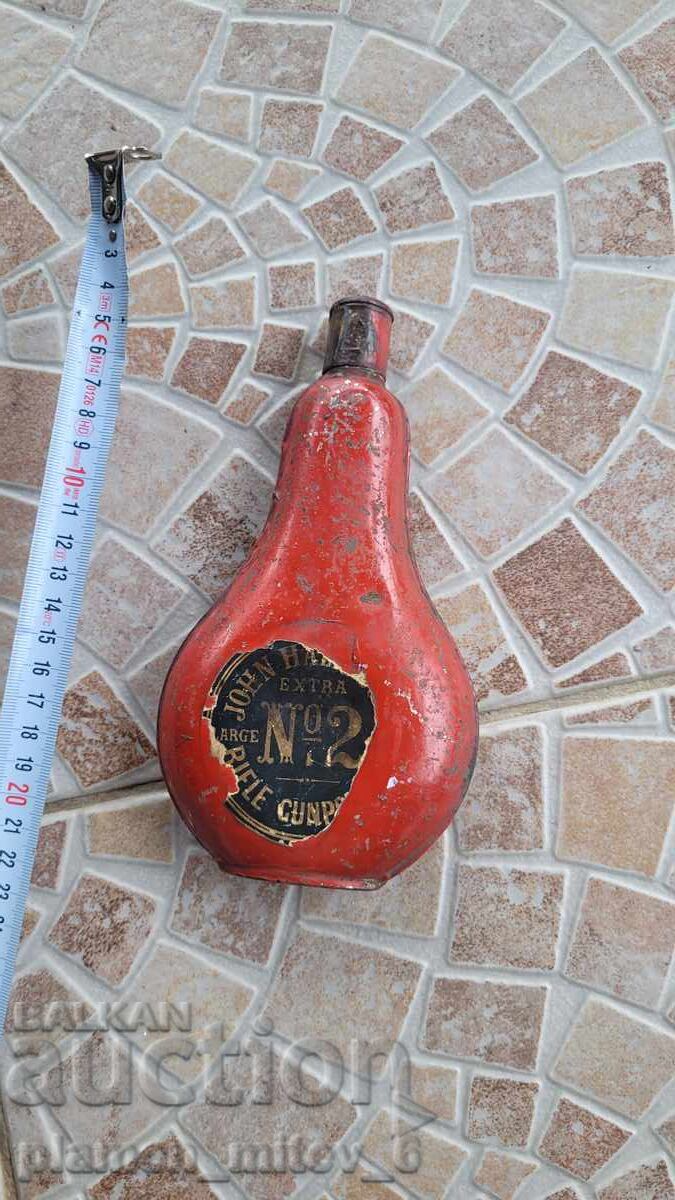 Powder Flask. Old British Powder Flask with price 6.50 BGN | € 3.32 Powder Flask. Old British Powder Flask with price 6.50 BGN | € 3.32