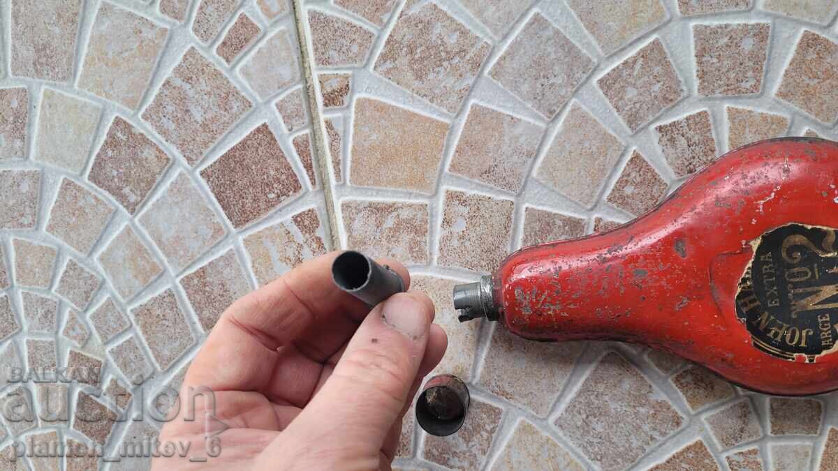 Powder Flask. Old British Powder Flask - 7 Powder Flask. Old British Powder Flask - 7