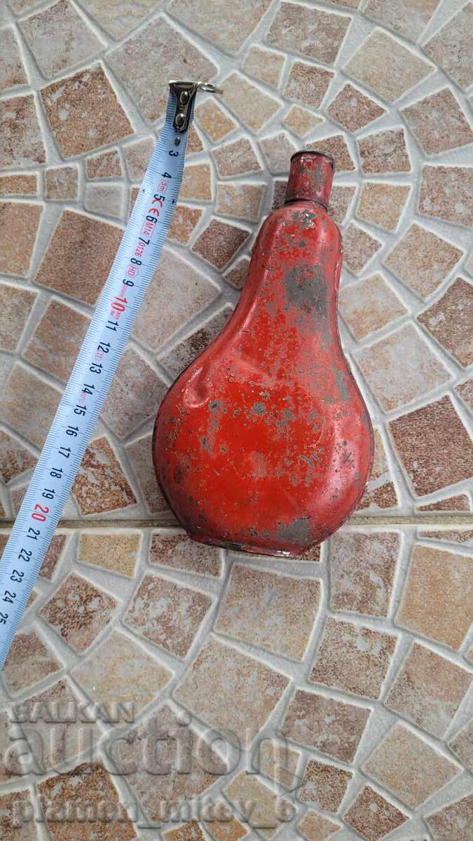 Powder Flask. Old British Powder Flask Powder Flask. Old British Powder Flask