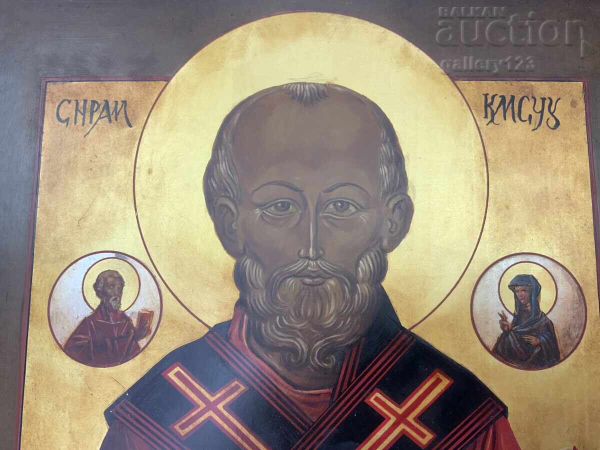 Auction Old painted icon, 20th century Auction Old painted icon, 20th century