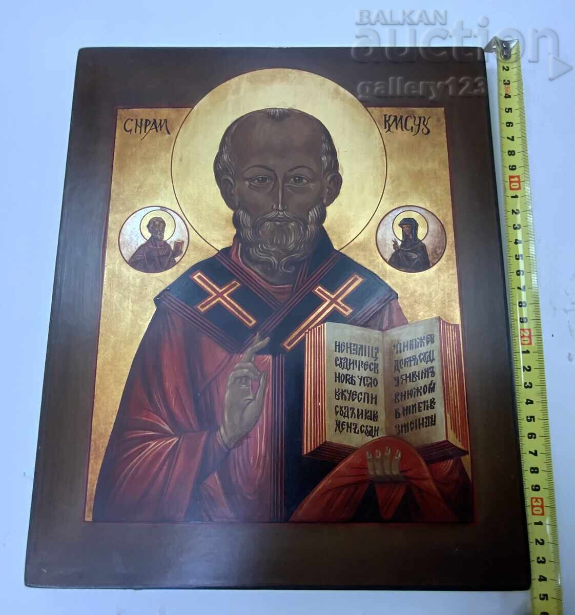 Old painted icon, 20th century Old painted icon, 20th century