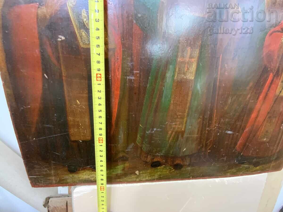 Auction Old large 60/62cm. Russian icon 19th century Auction Old large 60/62cm. Russian icon 19th century