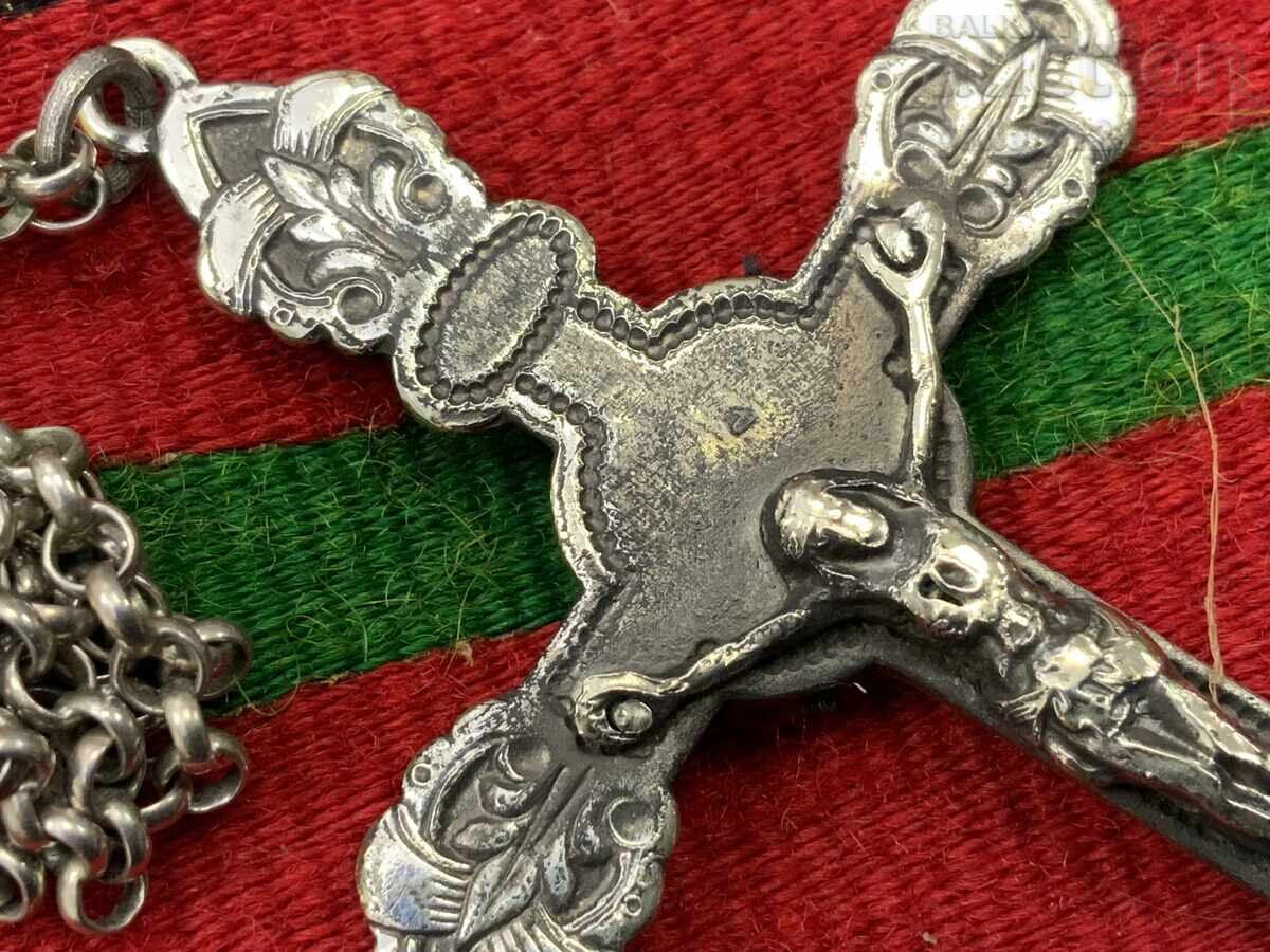 Auction Renaissance Cross, Silver, Hand-Cut Auction Renaissance Cross, Silver, Hand-Cut