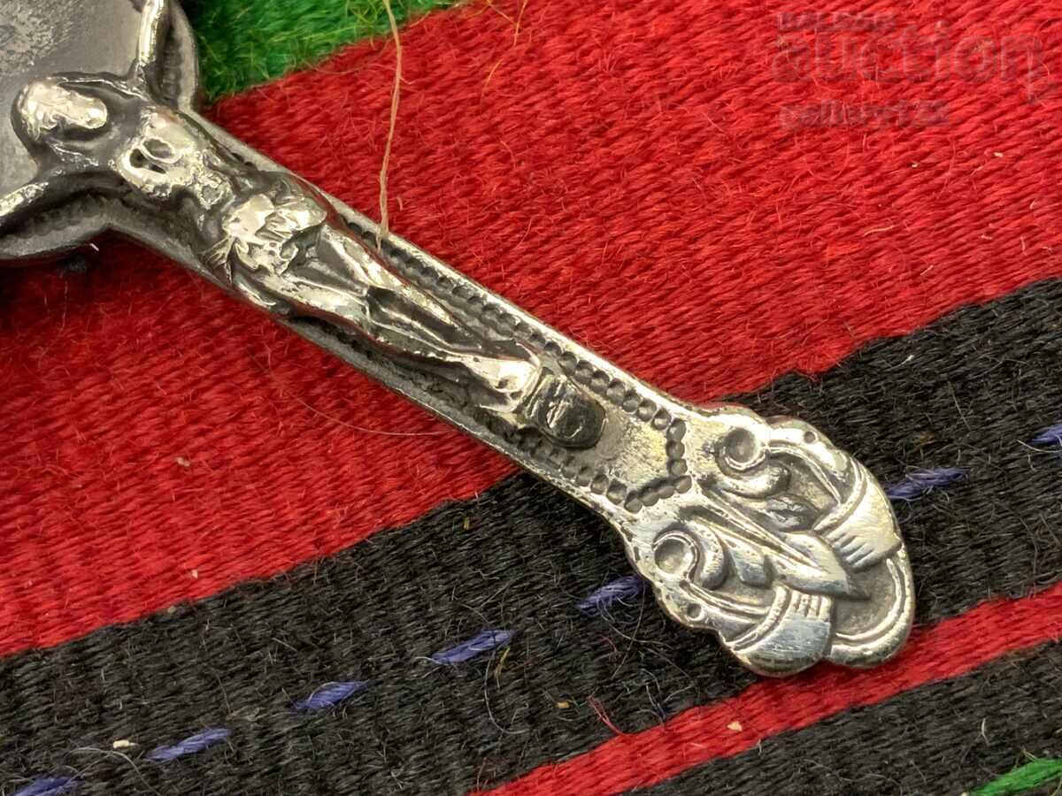 Delivery of Renaissance Cross, Silver, Hand-Cut Delivery of Renaissance Cross, Silver, Hand-Cut